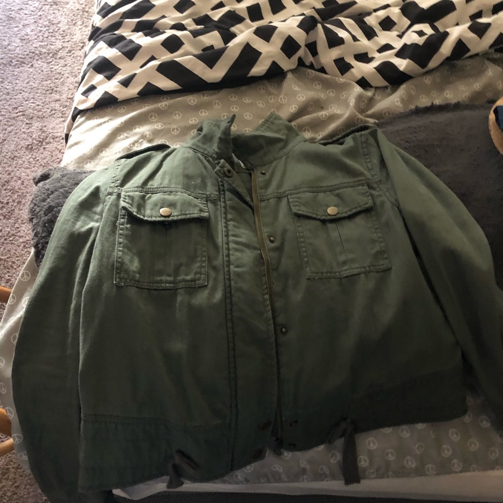 Olive green mudd jacket